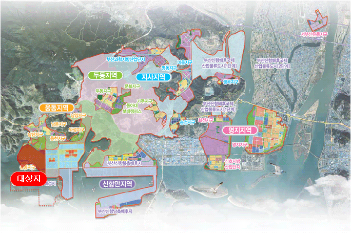 진해웅동지구 복합관광레저단지 개발사업 위치도